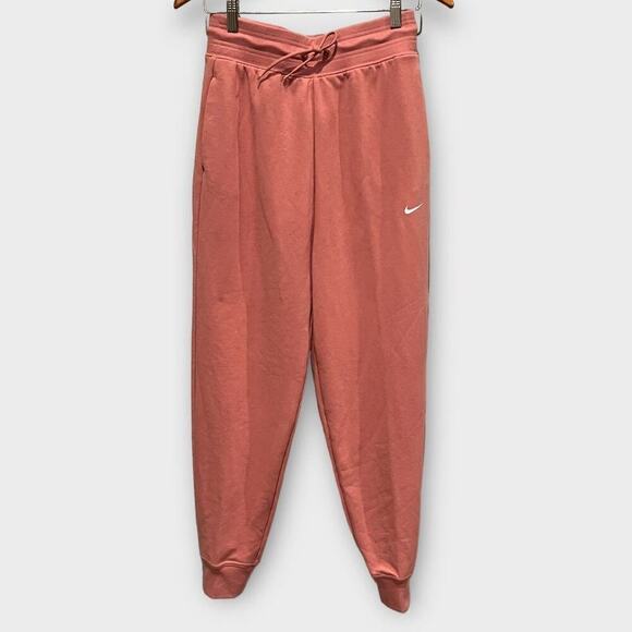 Nike Dri-FIT One Women's High-Waisted 7/8 French Terry Joggers Size Small - Picture 2 of 7